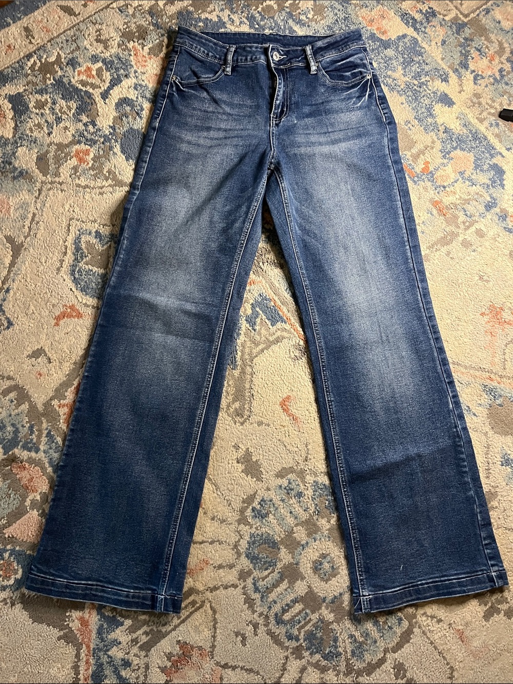 Women's Wide-Leg Jeans in Washed Blue